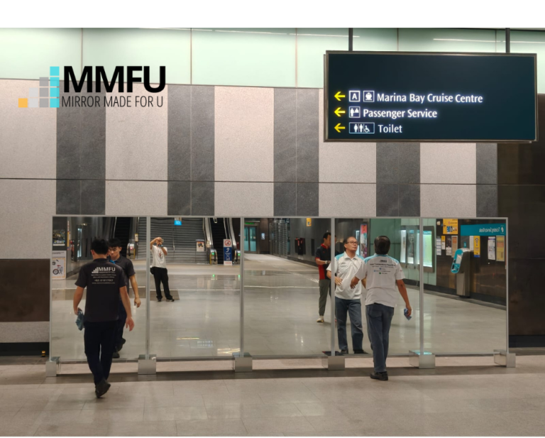 Mobile Mirror at Marina South Pier MRT Station