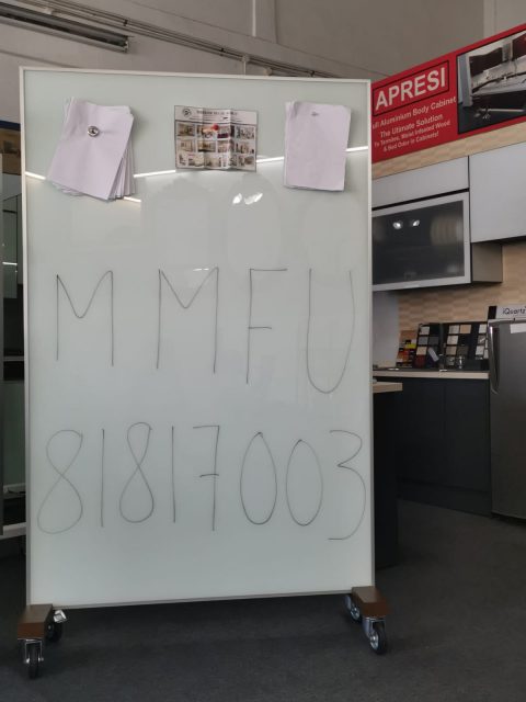 Mobile Magnetic Glass Board
