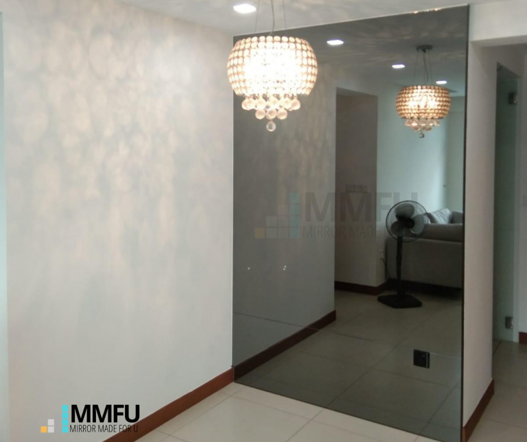 Full Length Wall Frameless Tinted Grey Mirror