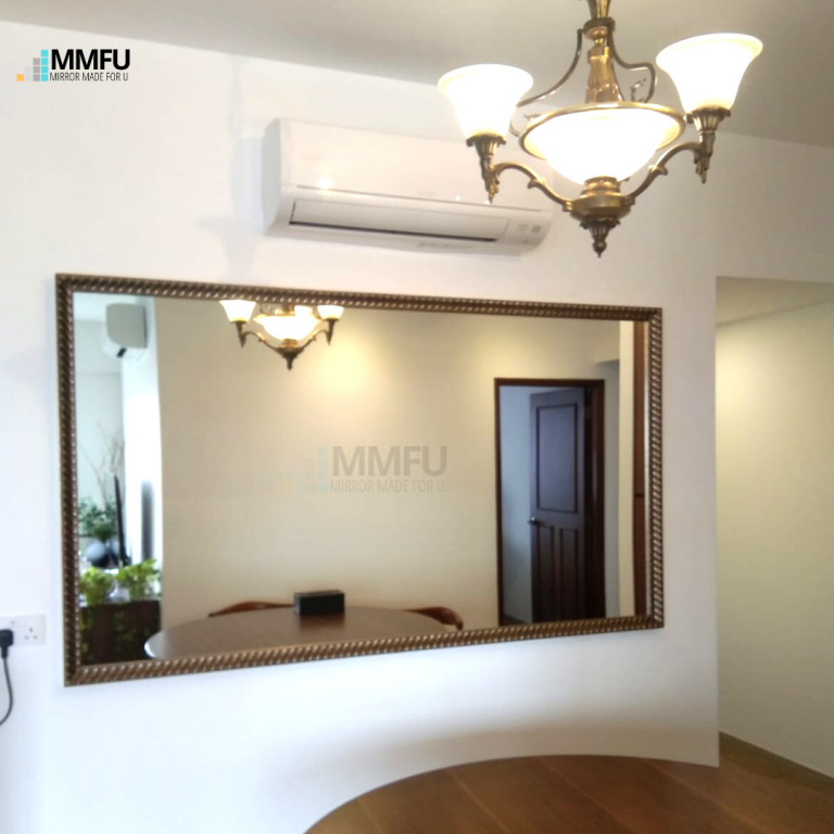 Customised Mirror with Antique Wooden Frame