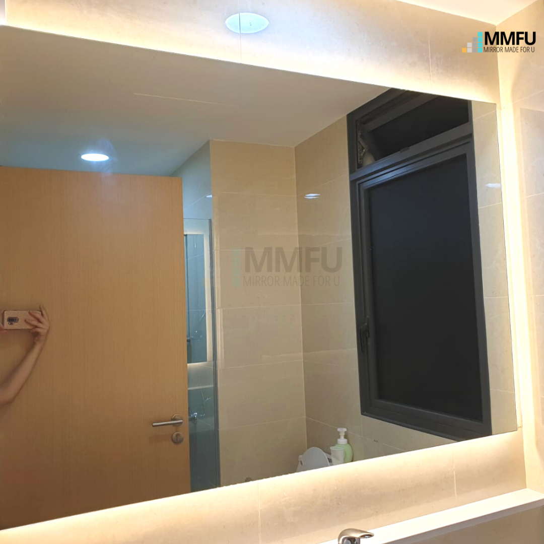 Frameless Mirror with LED