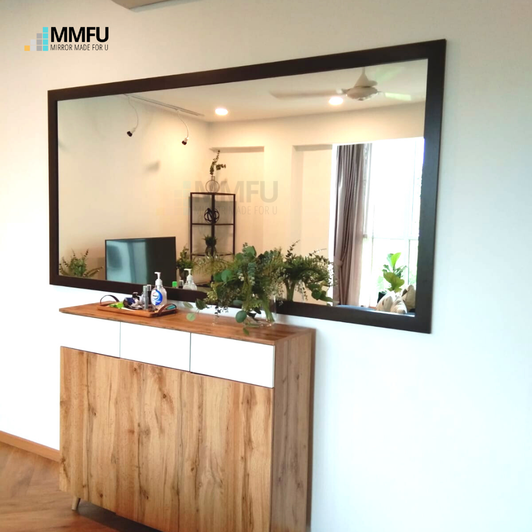 Customised Mirror with Wooden Frame Customised Mirror with Wooden Frame