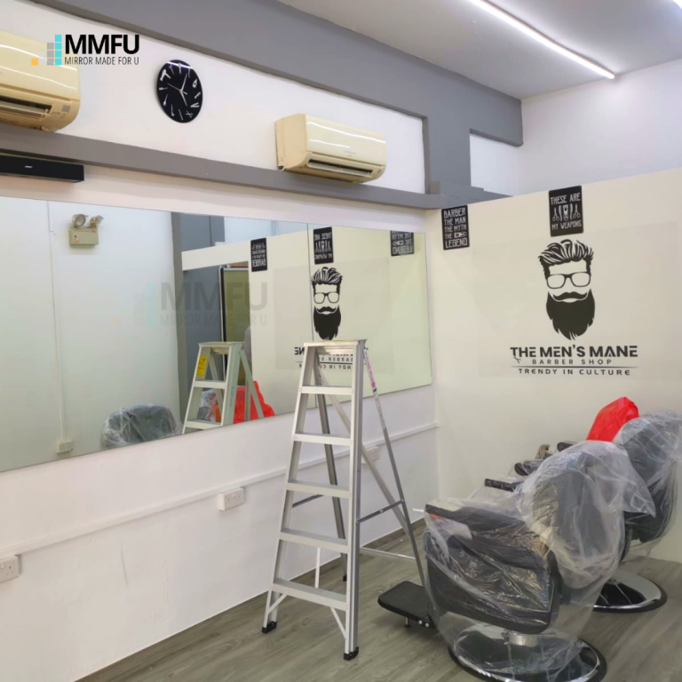 Half Length Wall Frameless Clear Mirror