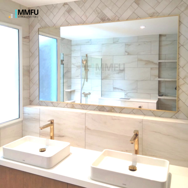 Customised Mirror with Aluminium Frame