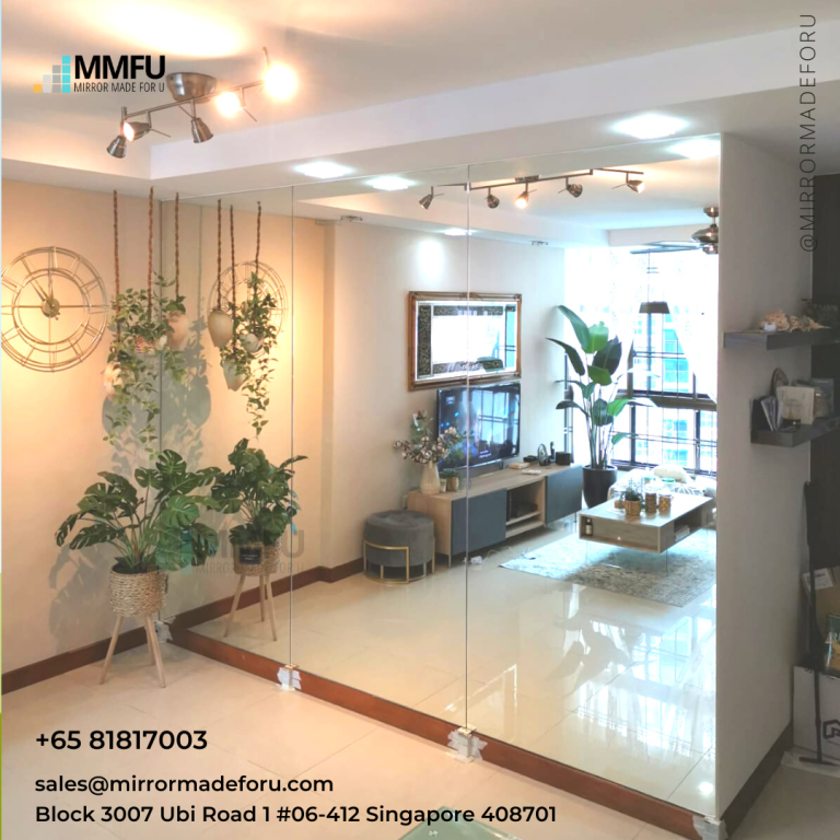 Full Length Wall Frameless Clear Mirror