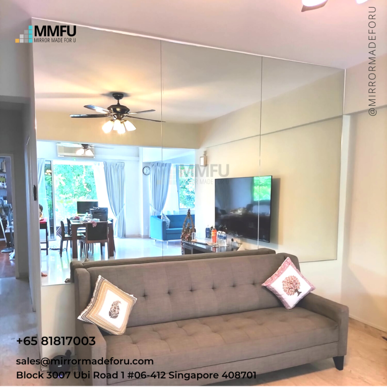 Half Length Frameless Clear Mirror