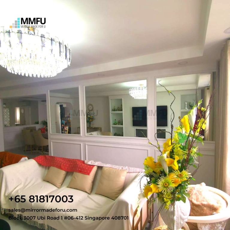 Half Length Frameless Clear Mirror