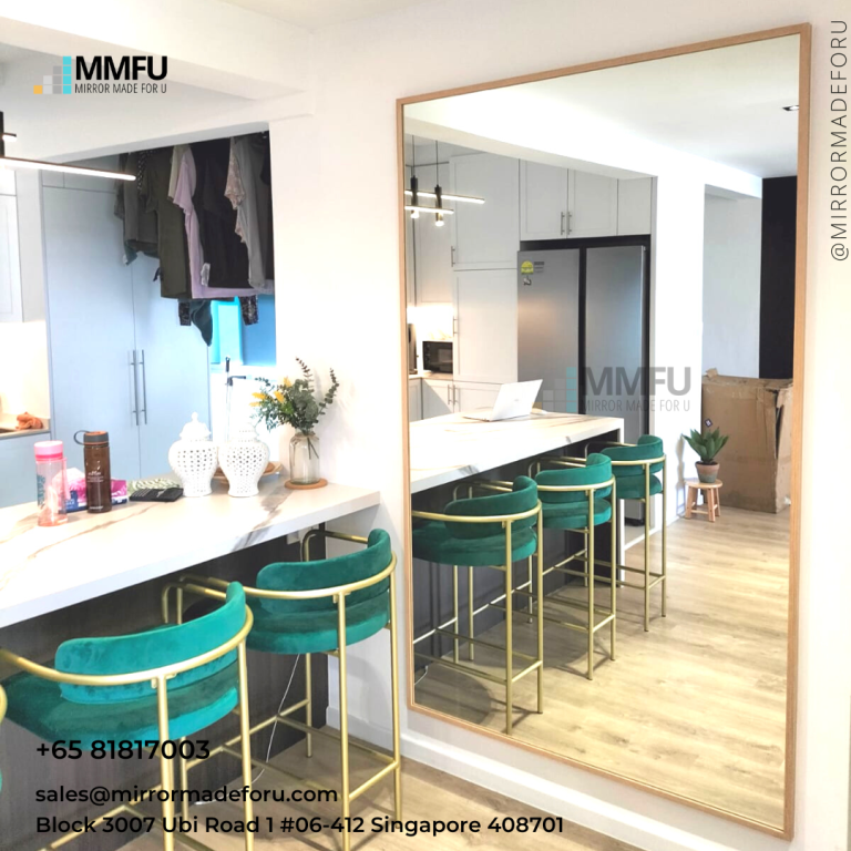 Customised Mirror with Wooden Frame