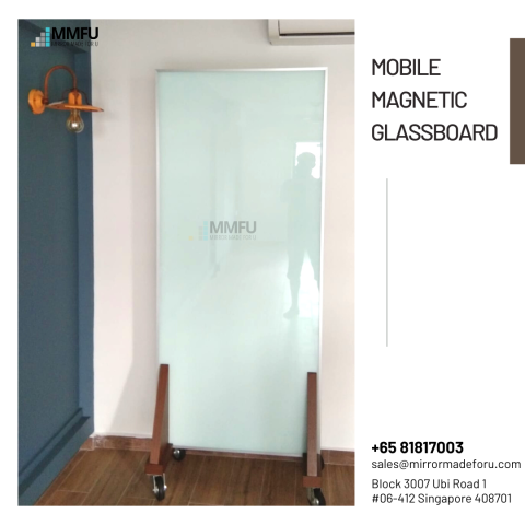Mobile Magnetic Glass Board