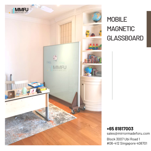 Mobile Magnetic Glass Board
