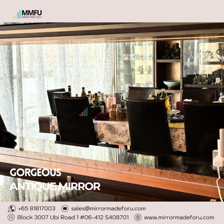 Antique Mirror as Backsplash