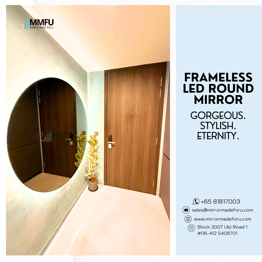 LED Mirror in Living Room