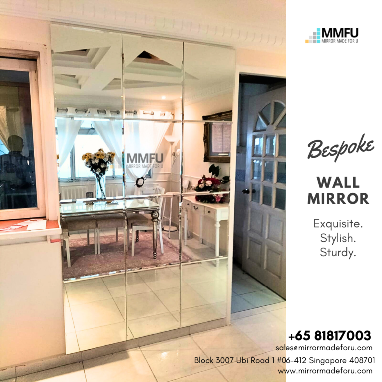 Full Length Wall Frameless Clear Mirror